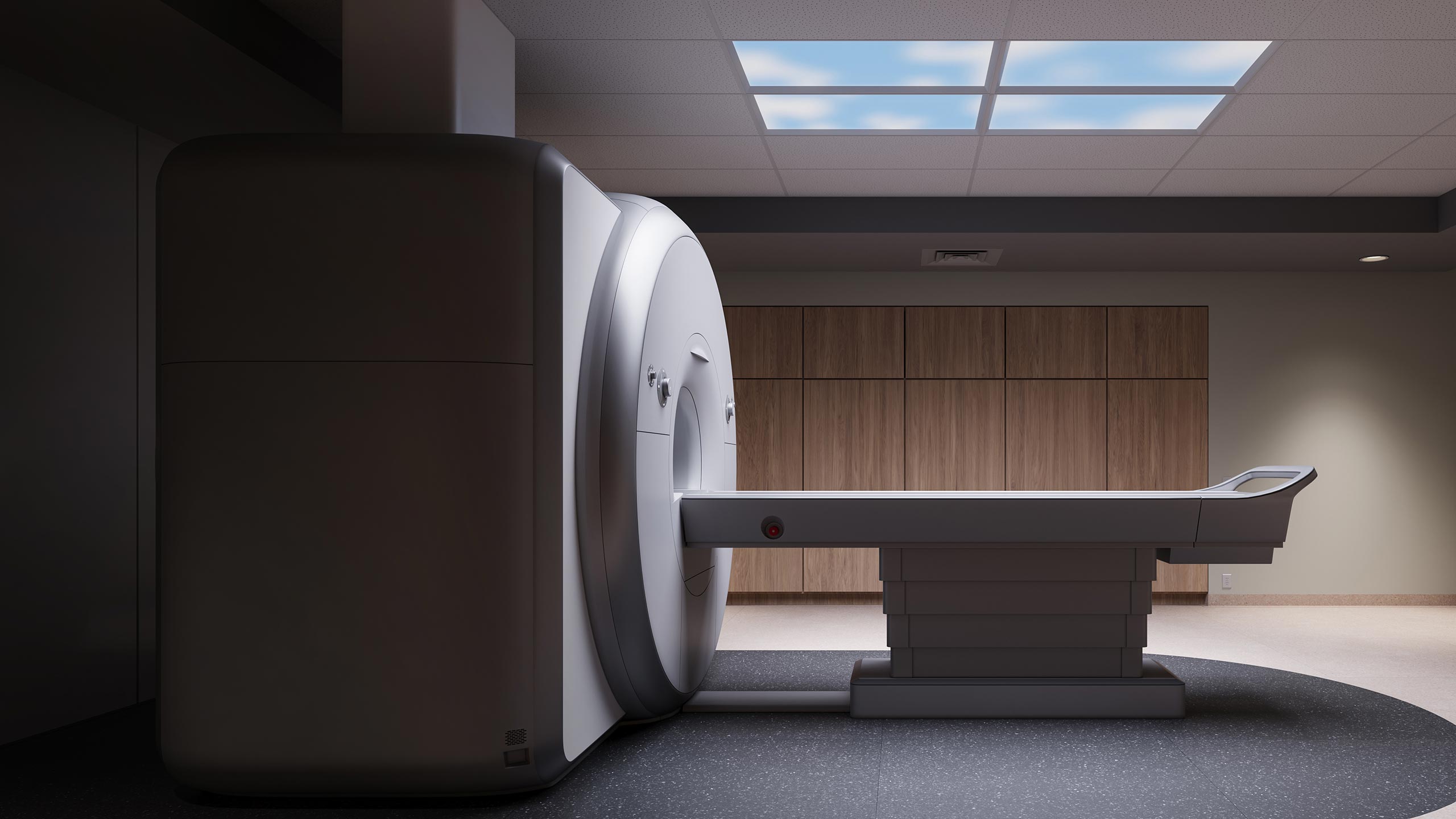 MRI room with Nightingale sky lighting