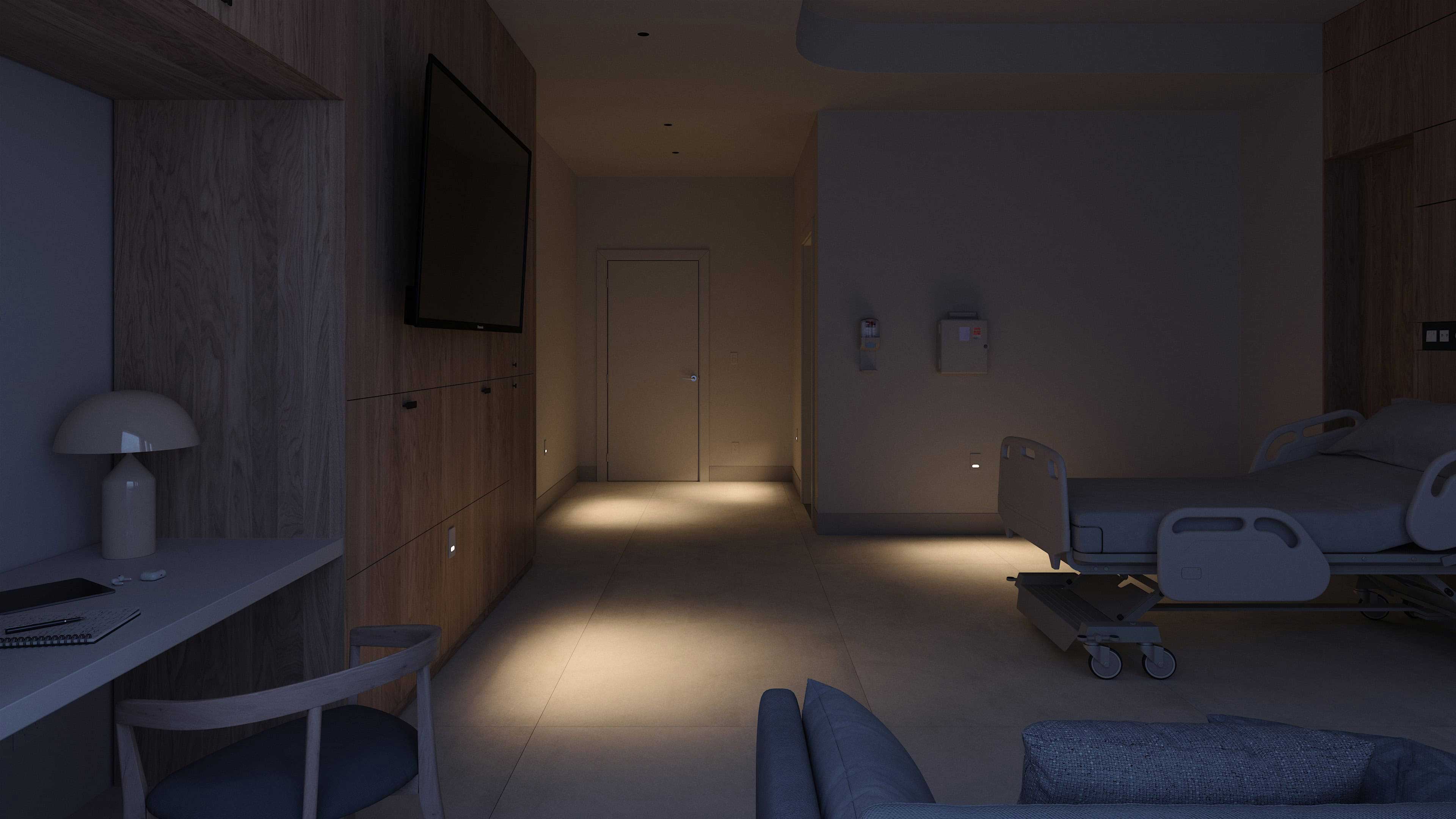 Patient room lighting from Nightingale by Acuity
