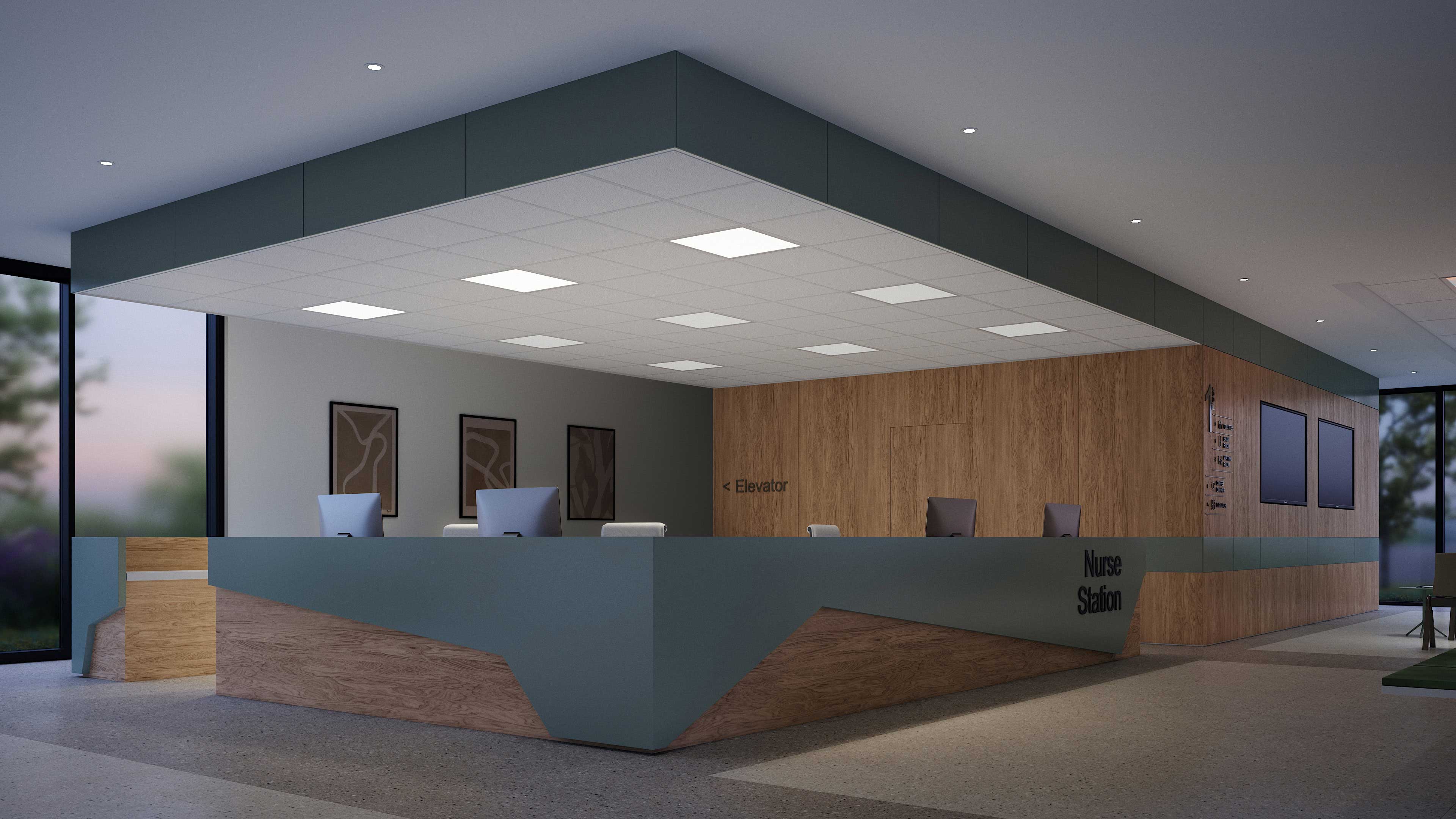 Nurses station lighting